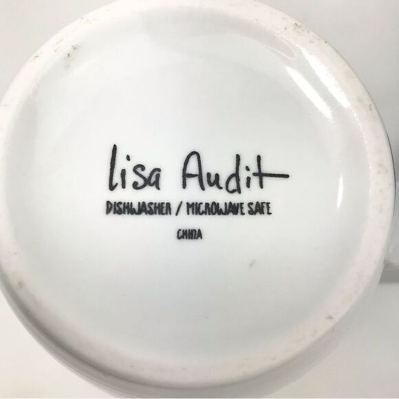 Lisa Audit Monogram Letter “J” Ribbed Floral Initial Word Mug - Picture 13 of 13